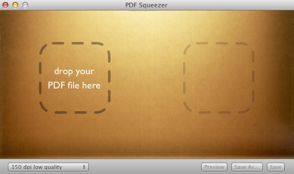 PDF Squeezer 2.2 : Main window