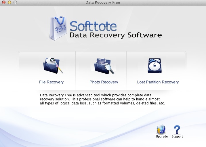 Data Recovery Free 3.5 : Main window