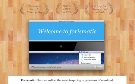 Forismatic screenshot