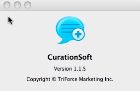 CurationSoft 1.1 : Main window