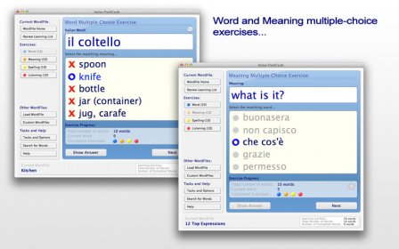 Italian FlashCards BASIC screenshot