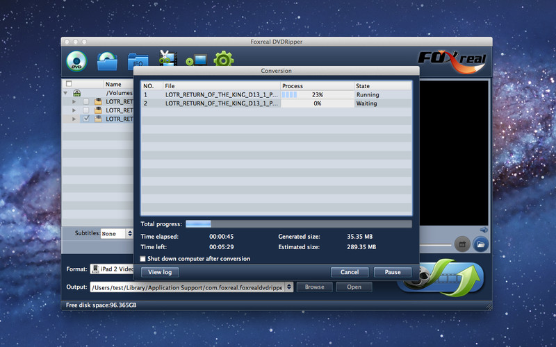 Foxreal DVDRipper 1.7 : Foxreal DVDRipper screenshot