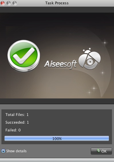 Aiseesoft iPhone 4 Ringtone Maker for Mac 6.1 : Task process