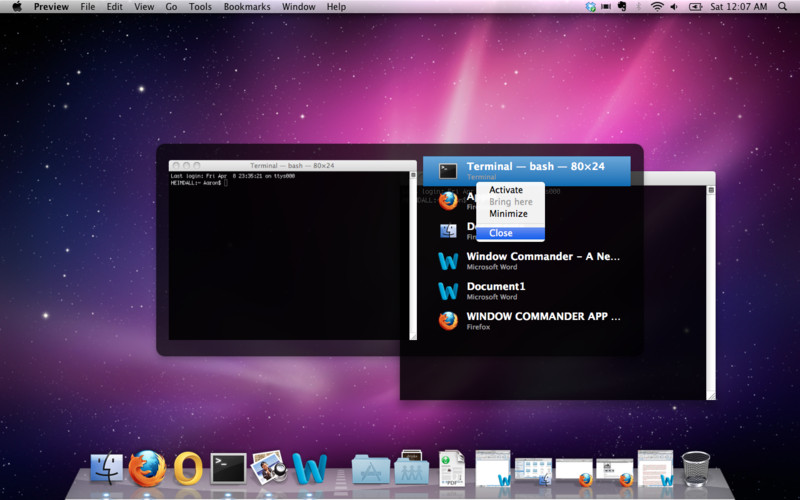 WindowCommander 2.0 : WindowCommander screenshot