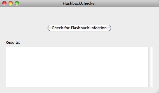 FlashbackChecker 1.0 : Main window