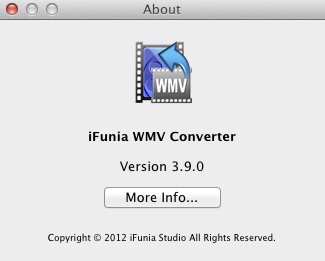 iFunia WMV Converter 3.9 : About window