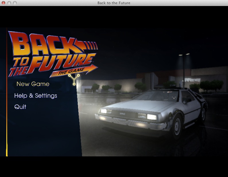 Back To The Future 1 1.0 : Main menu