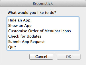 Broomstick : Main window