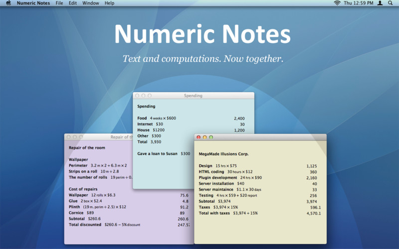 Numeric Notes 2.0 : Numeric Notes screenshot