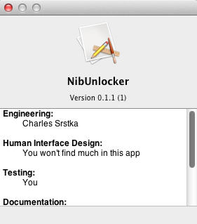 NibUnlocker 0.1 : About