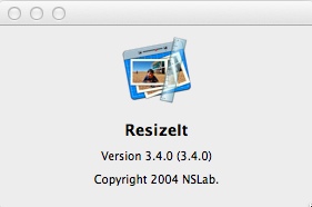 ResizeIt 3.4 : About Window