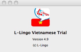 L-Lingo Vietnamese Trial 4.9 : Main window