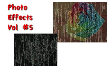 Photo Effects #5 - Digital Rain screenshot
