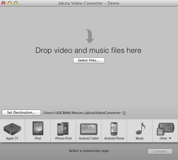 Jaksta Video Converter 1.4 : Main window