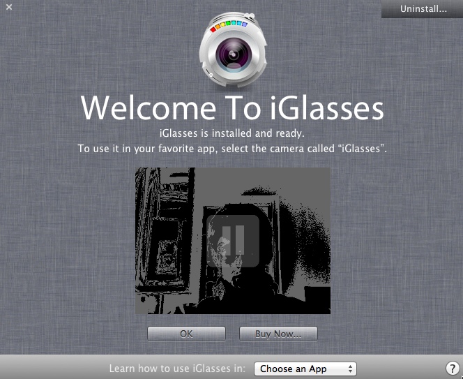 iGlasses 3.2 : Program Window