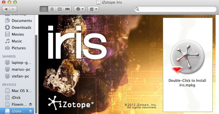 iZotope Iris 1.0 : Setup