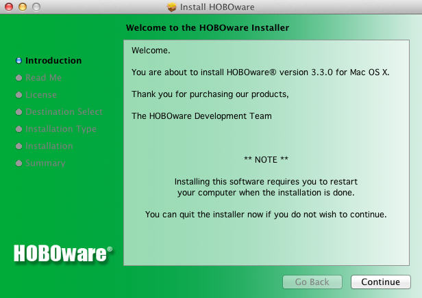 HOBOware 3.3 : Setup