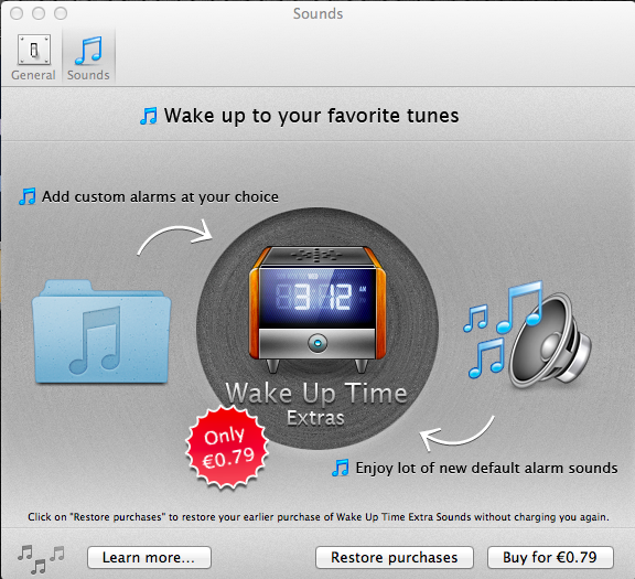 Wake Up Time - Alarm Clock 1.2 : Extra Sound Window