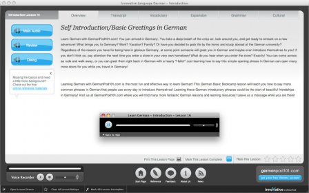 Learn German - Introduction (Lessons 1 to 32 with Audio) screenshot