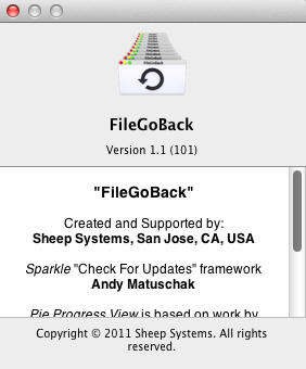 FileGoBack 1.1 : About