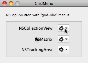 GridMenu 1.0 : Main Window