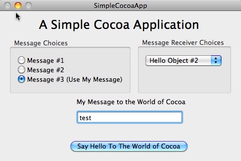 SimpleCocoaApp 1.4 : Main Window