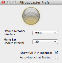 IP Broadcaster 1.4 : Preferences
