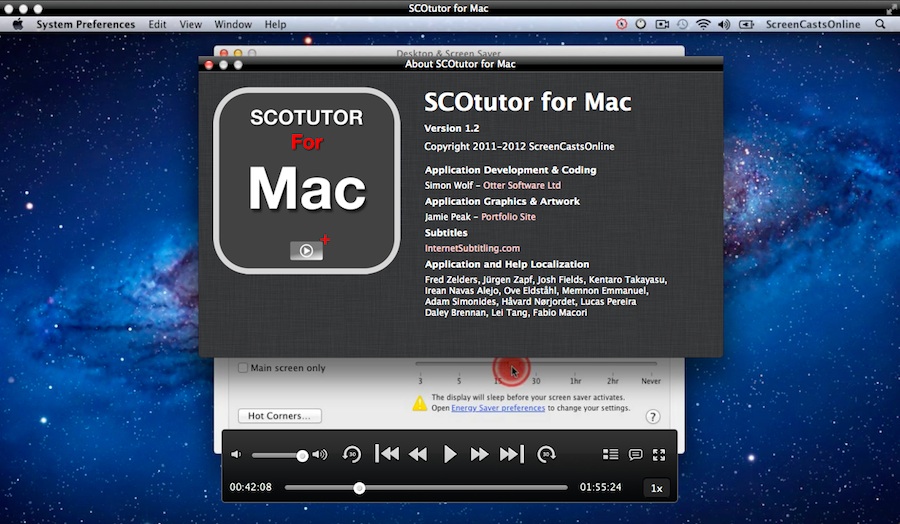 SCOtutor for Mac 1.2 : About