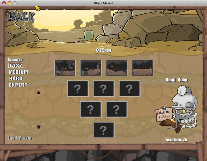 Blast Miner 1.4 : Choose a puzzle