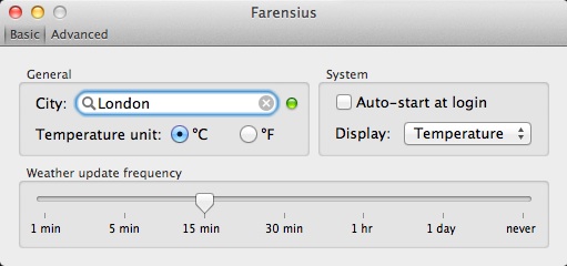 Farensius 1.2 : Preferences