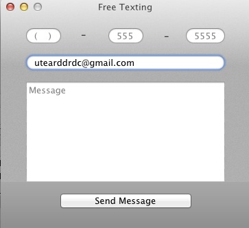 Free Texting 2.5 : Main window