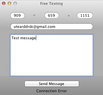 Free Texting 2.5 : Error