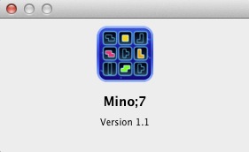 Mino7 1.1 : About window