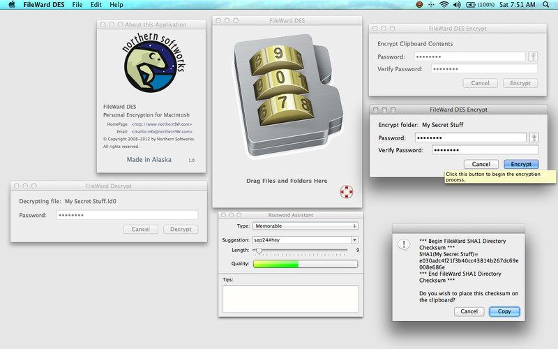 FileWard DES 1.0 : FileWard DES screenshot