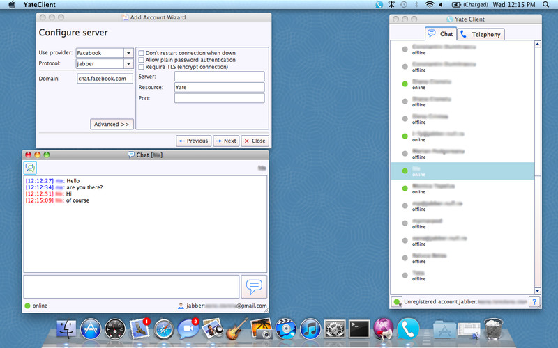 YateClient 4.0 : YateClient screenshot