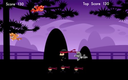 Ninja Cat Attack screenshot