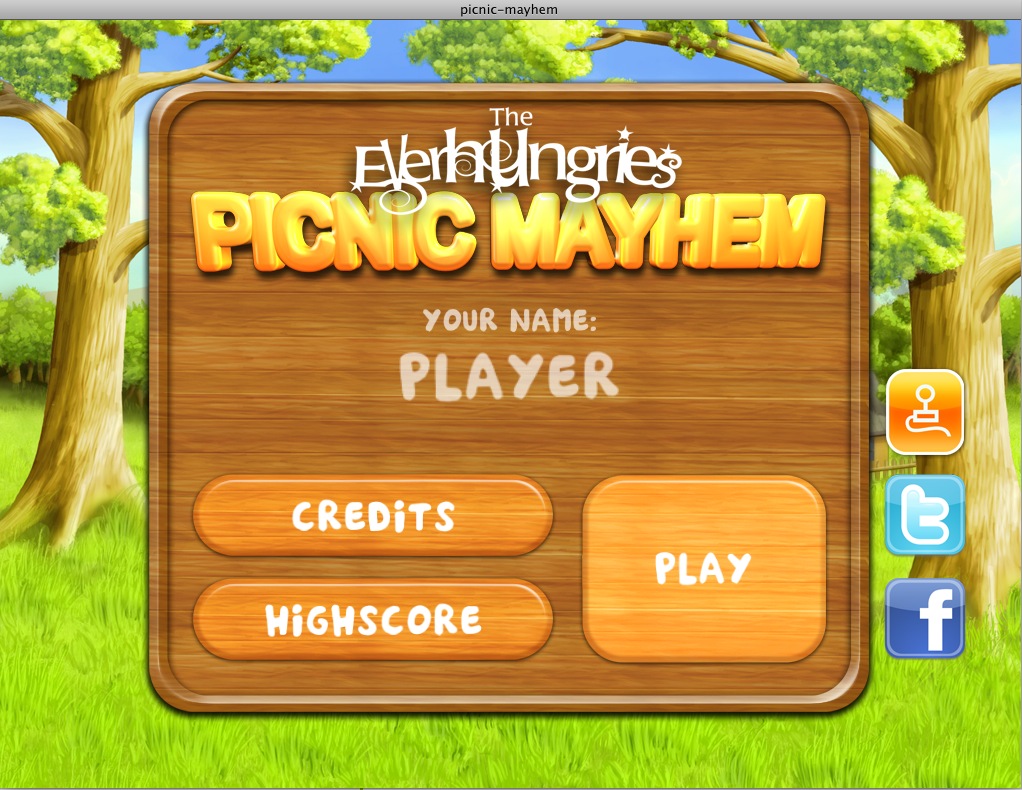 Picnic Mayhem 1.0 : Main menu