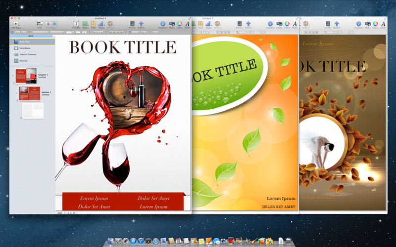 Templates for iBooks Author 1.1 : Main window