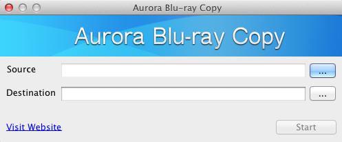 Aurora Blu-ray Copy 1.0 : Main Window