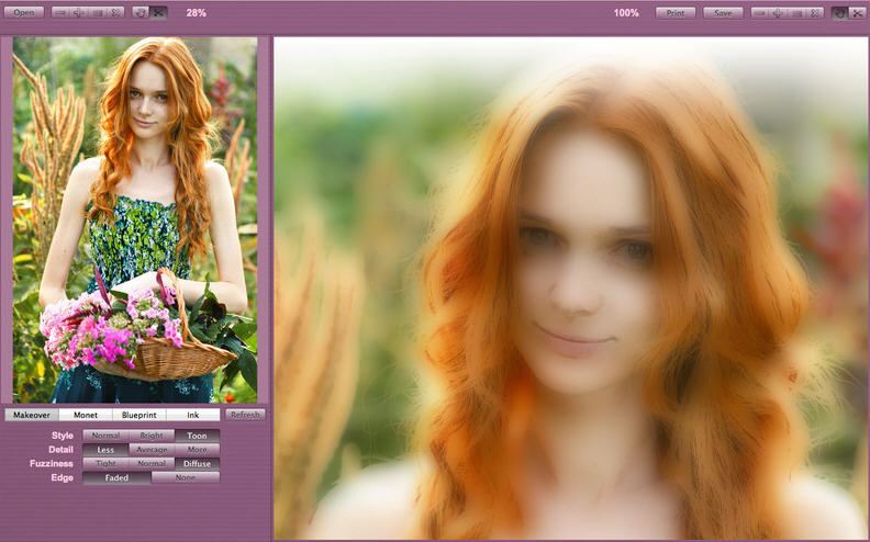 Face Makeover Pro 1.3 : Main Window