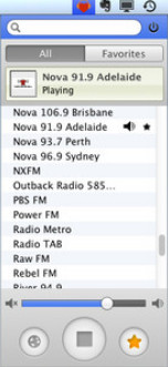 Home Radio Australia 1.1 : Main window