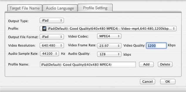MacX Free FLV Video Converter 2.5 : Options