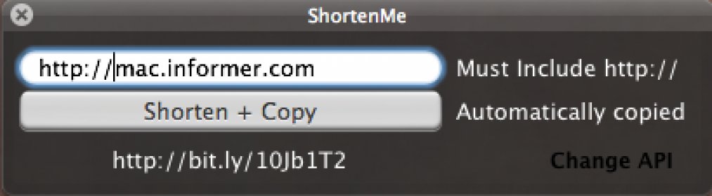URL shortened