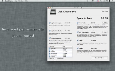 Disk Cleaner Pro screenshot