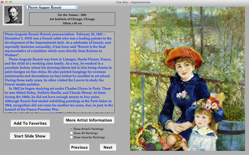 Fine Arts - Impressionists 2.5 : Fine Arts - Impressionists screenshot