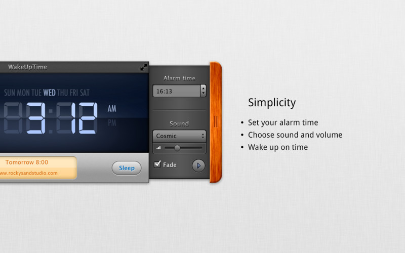 Wake Up Time Pro 1.2 : Wake Up Time Pro - Alarm Clock screenshot