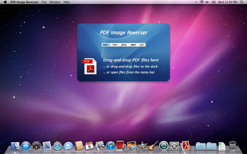 PDF Image Reverser 1.3 : Main window