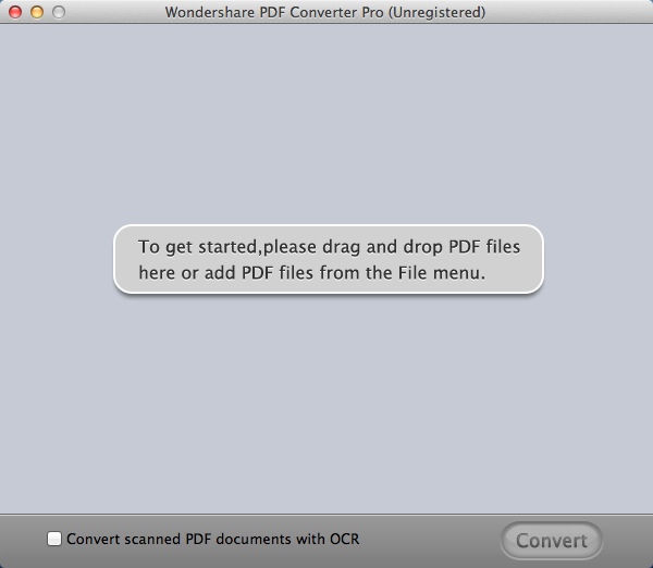 PDF Converter Pro 2.1 : main screen