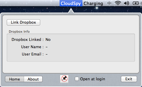 Cloud Spy Svr 1.2 : Main window