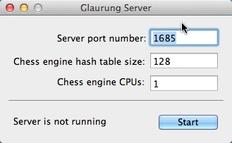 Glaurung Server 1.4 : main screen